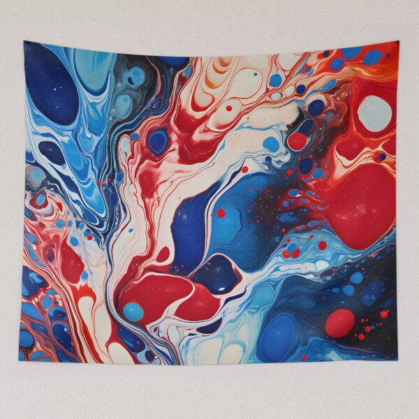 Item preview, Nautical Nebula: Red and Blue Abstract Swirl designed and sold by VectorPlace.
