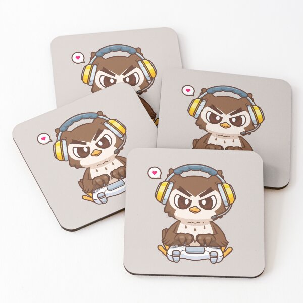 Item preview, Cute Owl Gaming Cartoon Vector Icon Illustration designed and sold by hjian8219.