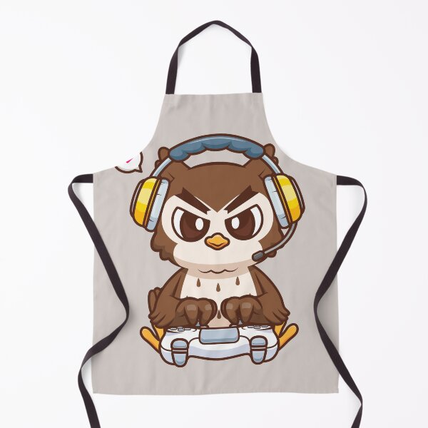 Item preview, Cute Owl Gaming Cartoon Vector Icon Illustration designed and sold by hjian8219.