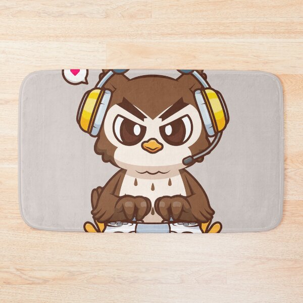 Item preview, Cute Owl Gaming Cartoon Vector Icon Illustration designed and sold by hjian8219.