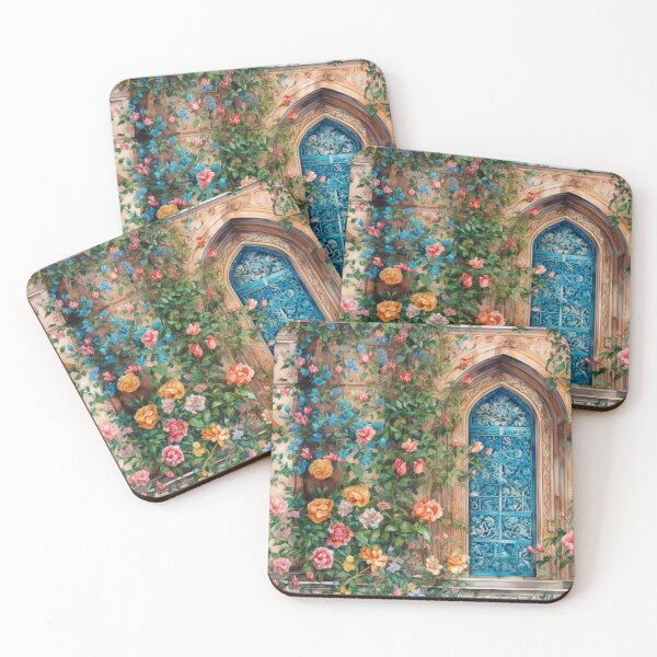 Item preview, Flowers around the Blue Door designed and sold by pinkal.