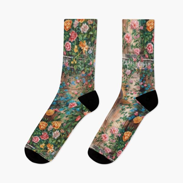 Item preview, Flowers around the Blue Door designed and sold by pinkal.