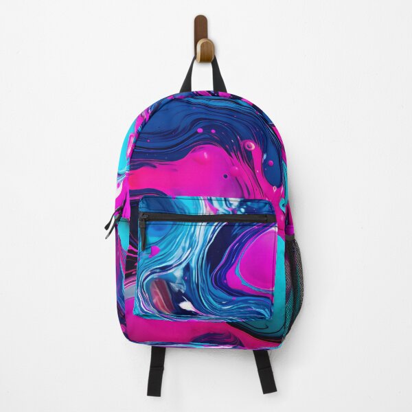 Item preview, Neon Whirlpool: Magenta and Cyan Abstract Swirl designed and sold by VectorPlace.