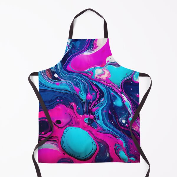 Item preview, Neon Whirlpool: Magenta and Cyan Abstract Swirl designed and sold by VectorPlace.