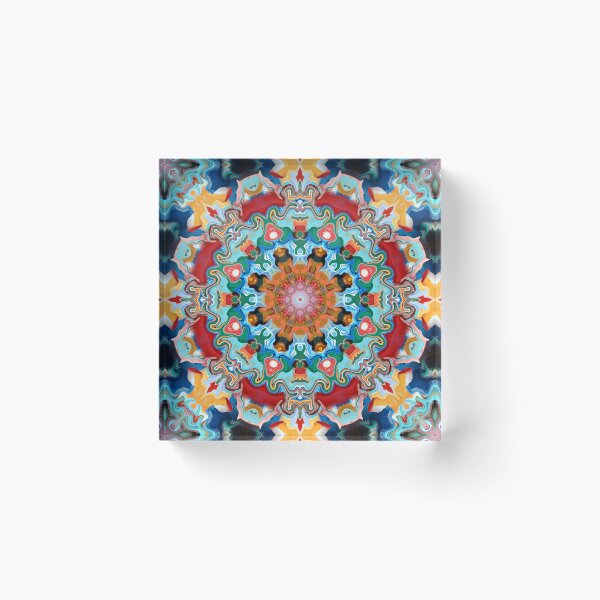 Item preview, 8-sided Geometric Psychedelic Fractal Flower (993) designed and sold by MeltMore.