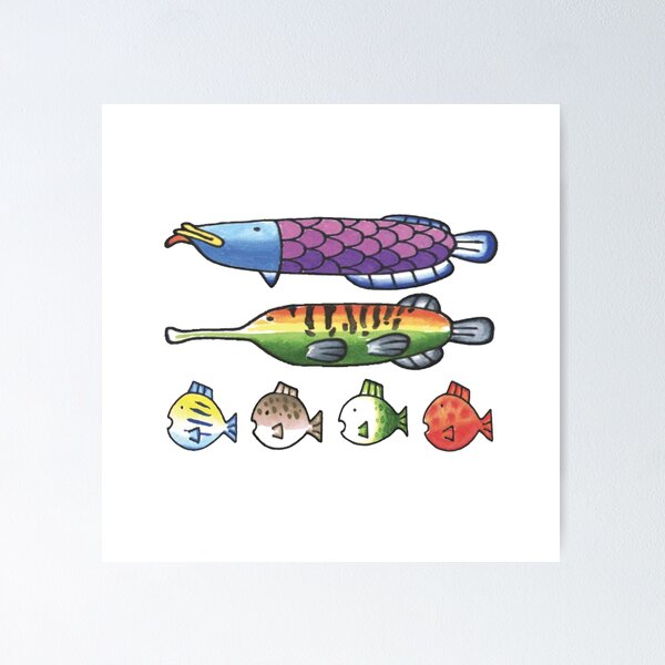 Fishing Wii Sports Fish Species - Seamless Pattern | Sticker