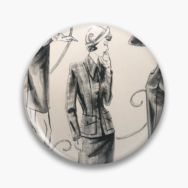 Item preview, 1940s Fashion Sketch by Tana designed and sold by TanaBarto.