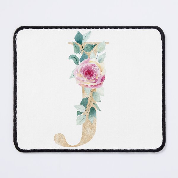Item preview, Watercolor floral letter J designed and sold by tapilipa.