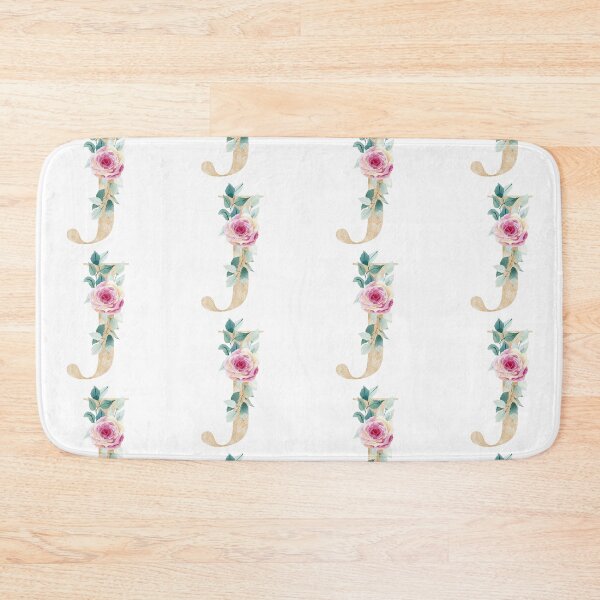 Item preview, Watercolor floral letter J designed and sold by tapilipa.