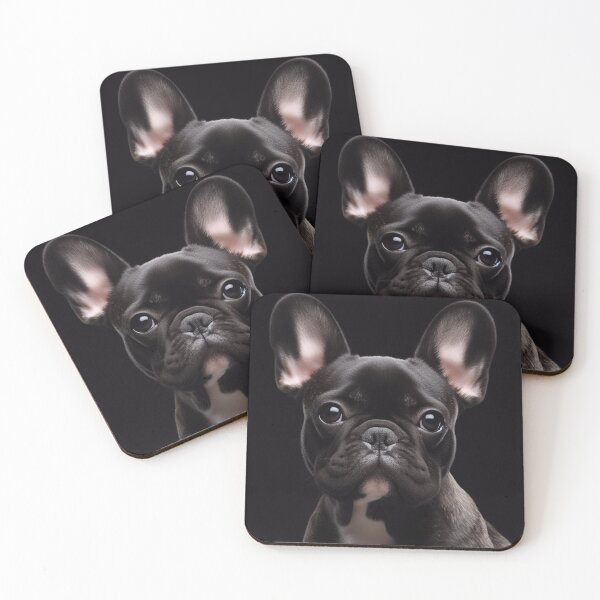 Item preview, Realistic Black French Bulldog Pawtrait designed and sold by PawtraitRealism.