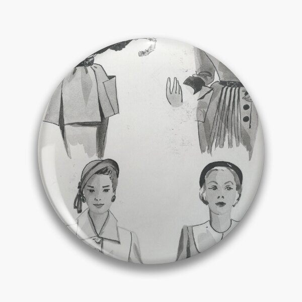 Item preview, 1940s Fashion Sketch by Tana designed and sold by TanaBarto.
