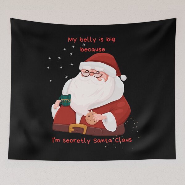 Item preview, I'm secretly Santa Claus and I love hot chocolate designed and sold by NemoDreams.