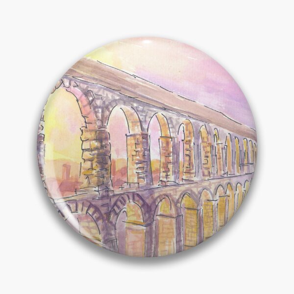 Item preview, Roman Aqueduct of Segovia Spain in Late Sun designed and sold by artshop77.