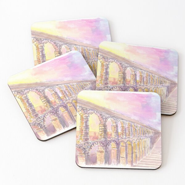 Item preview, Roman Aqueduct of Segovia Spain in Late Sun designed and sold by artshop77.