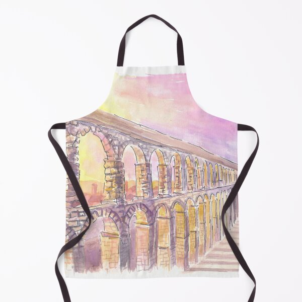 Item preview, Roman Aqueduct of Segovia Spain in Late Sun designed and sold by artshop77.