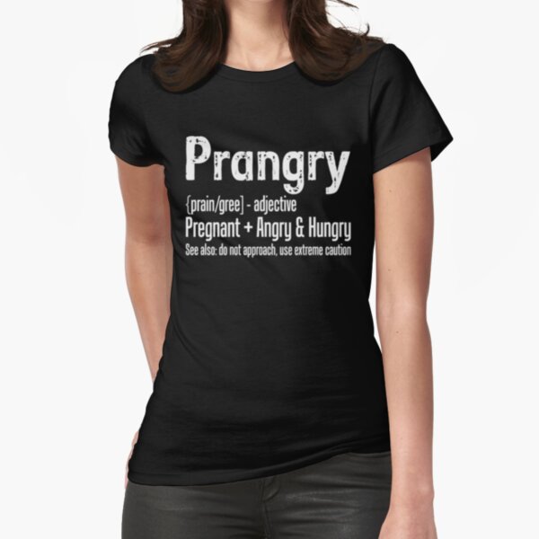 Prangry Saurus Definition Funny Pregnancy Announcement Shirt & Tank Top 