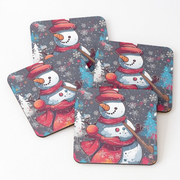 Item preview, "Joyful Christmas Snowman Delight - Festive Holiday Design" designed and sold by ManikRaja.