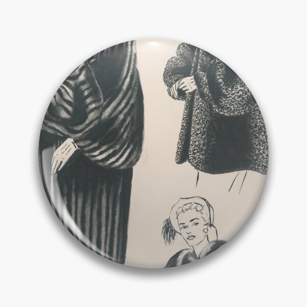 Item preview, 1940s Fashion Sketch by Tana designed and sold by TanaBarto.