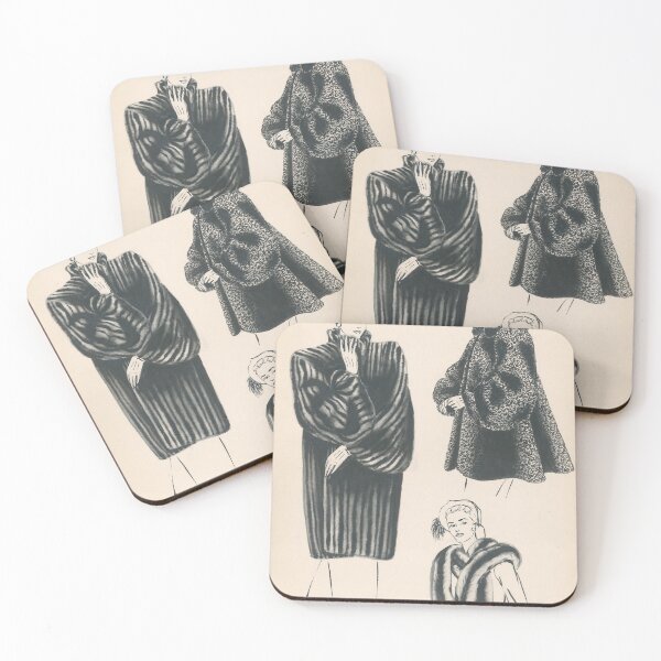 Item preview, 1940s Fashion Sketch by Tana designed and sold by TanaBarto.