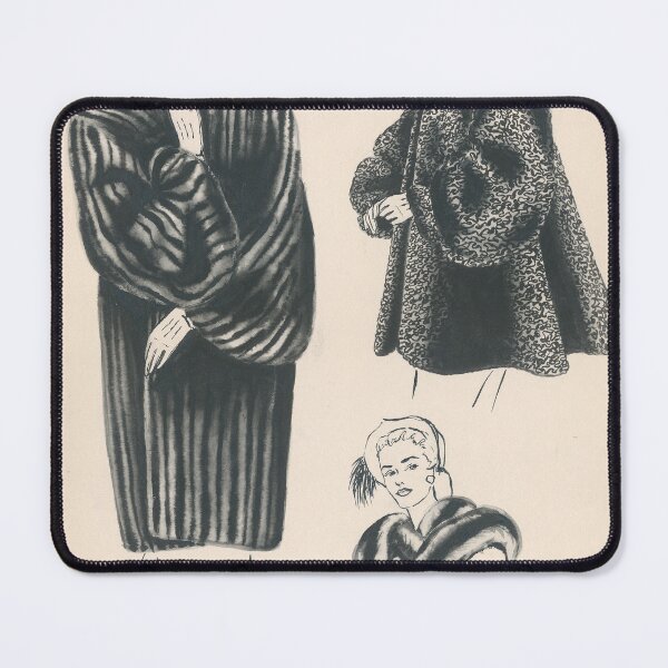 Item preview, 1940s Fashion Sketch by Tana designed and sold by TanaBarto.