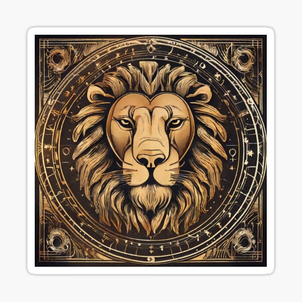 Leo the Lion Zodiac Starsign Sticker