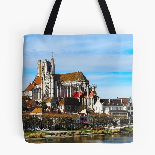 Item preview, Cathedral Saint-Etienne springday view, Auxerre, France designed and sold by Alexander Sorokopud.
