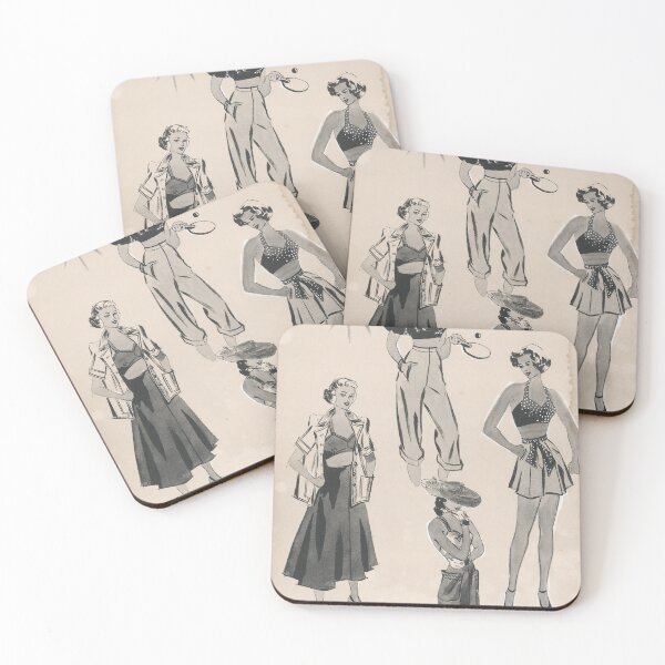 Item preview, 1940s Fashion Sketch by Tana designed and sold by TanaBarto.