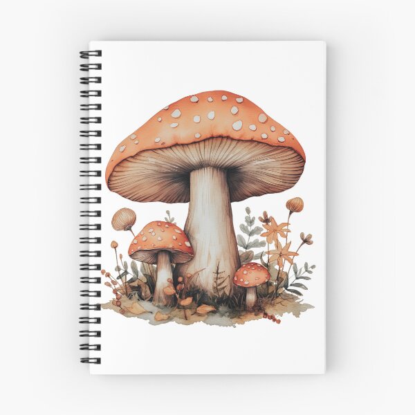 Item preview, Autumn Wild Mushrooms Rustic Illustration designed and sold by SweetlanArt.