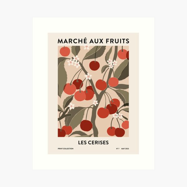 Fruit Market - Cherries Art Print