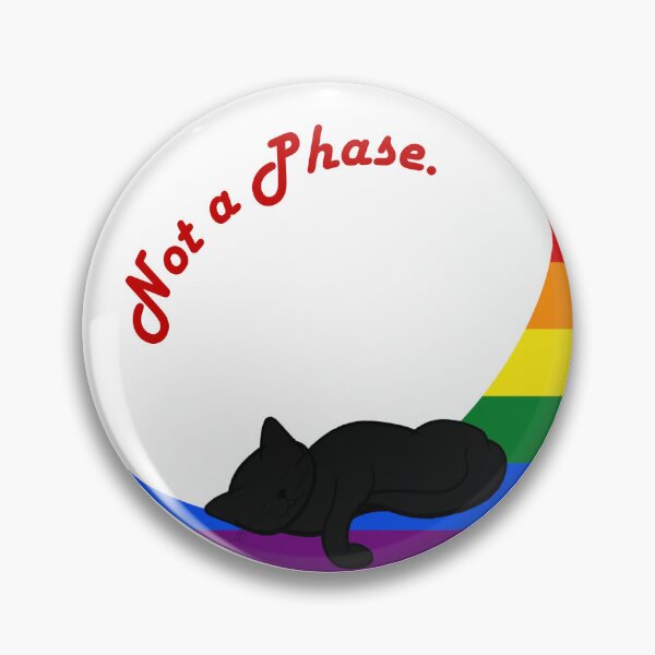Item preview, Not a Phase- rainbow moon designed and sold by Rainbow Kats.