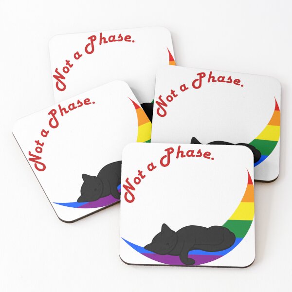 Item preview, Not a Phase- rainbow moon designed and sold by Rainbow Kats.