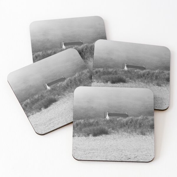Item preview, Cottage on the Beach Knockalla bw Vert designed and sold by eddiebarronshop.