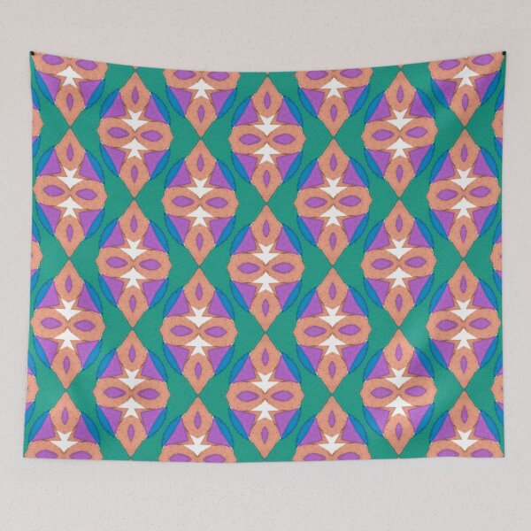Item preview, Vintage Bright Geometric Pattern designed and sold by Piccolo Fiore Prints.