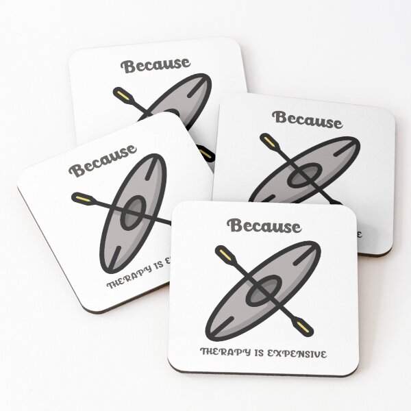 Item preview, Paddling Because Therapy is Expensive - Gray designed and sold by CanvasHarbor.