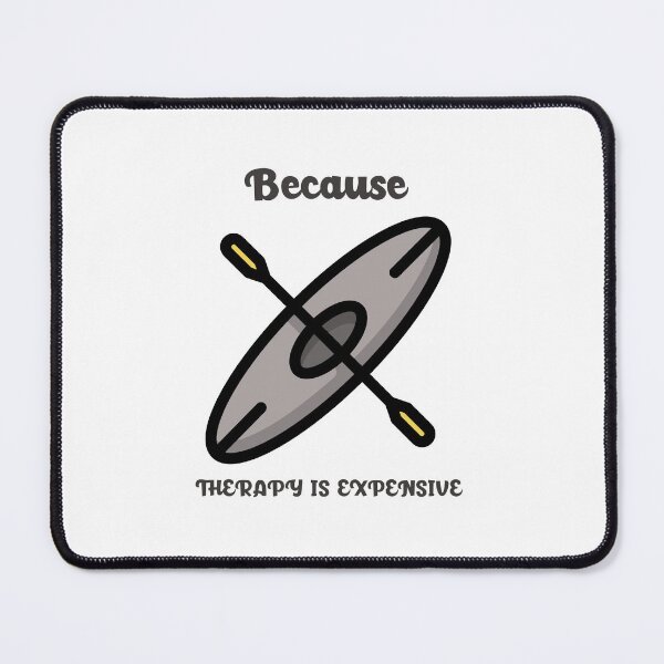 Item preview, Paddling Because Therapy is Expensive - Gray designed and sold by CanvasHarbor.