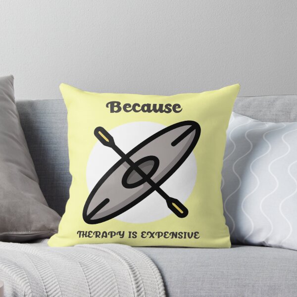 Item preview, Paddling Because Therapy is Expensive - Gray designed and sold by CanvasHarbor.