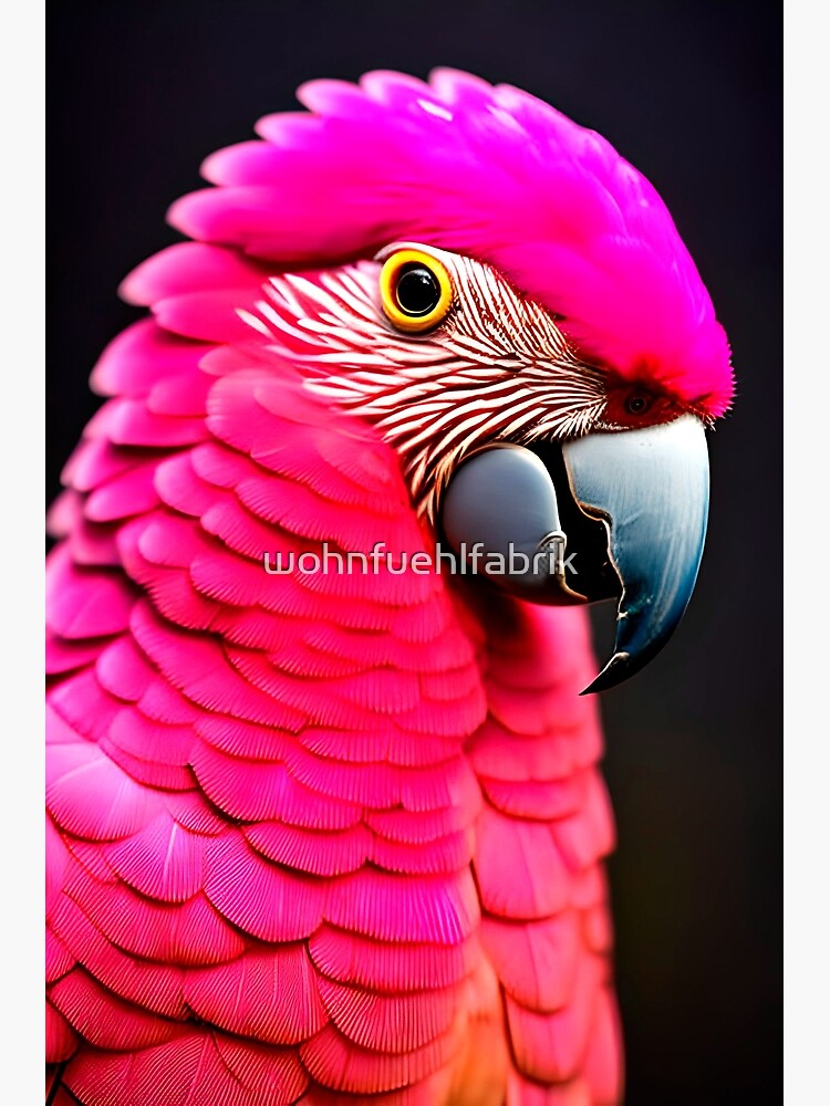 Thumbnail 3 of 3, Poster, AI Art- Parrot #4 designed and sold by wohnfuehlfabrik.