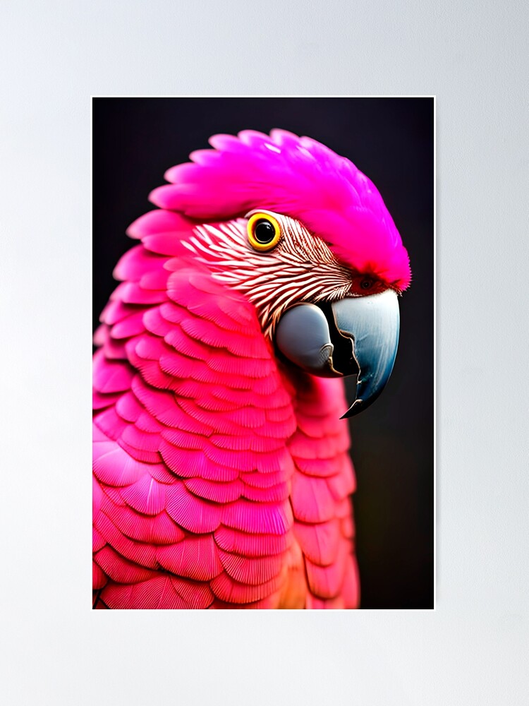 Thumbnail 2 of 3, Poster, AI Art- Parrot #4 designed and sold by wohnfuehlfabrik.