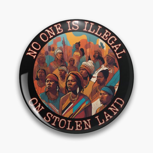 Item preview, Justice Transcends Borders "No One Is Illegal On Stolen Land" designed and sold by ChicTrendz.