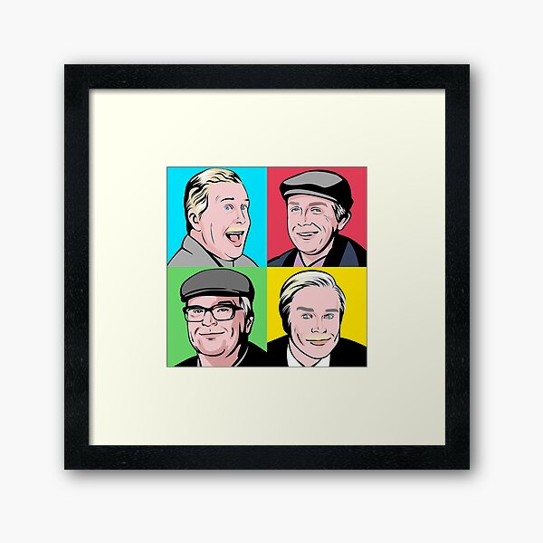 Still Game Scotland Stickers Framed Art Print