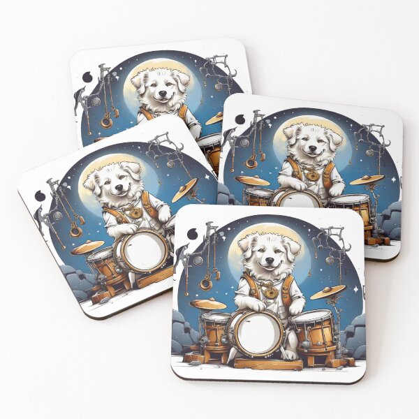Item preview, Percussive Paws: Kuvasz Canine Grooves designed and sold by Fenomena Designs.