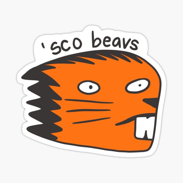 Poorly Drawn OSU Beaver Sticker