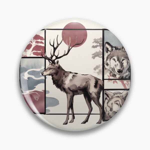 Item preview, Rectangular Animal Ukiyoe: Exquisite Watercolour Art Collection designed and sold by Doddlaix.