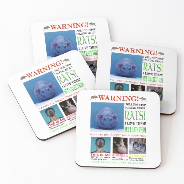 Item preview, WARNING! I WILL NOT STOP TALKING ABOUT RATS! (Alt text) designed and sold by SunnyCorp.