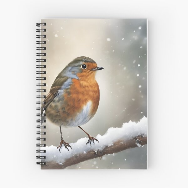 Item preview, British Robin on a winter twig designed and sold by scottanderson2.