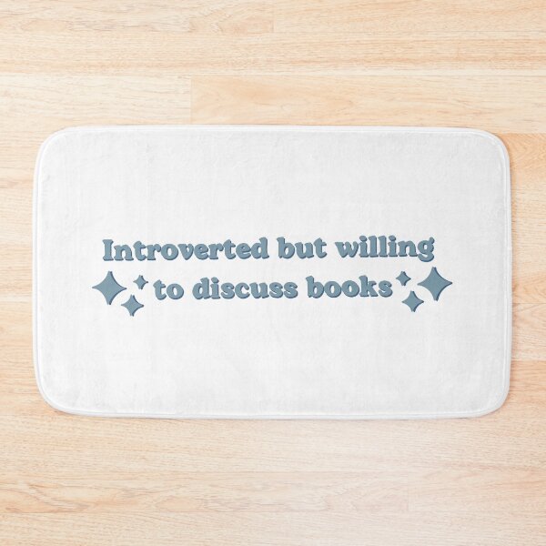 Item preview, Introverted but willing to discuss books designed and sold by Harshita Saikia.