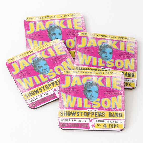Item preview, jackie wilson distressed CMYK concert graphic designed and sold by GRAFIKA65.