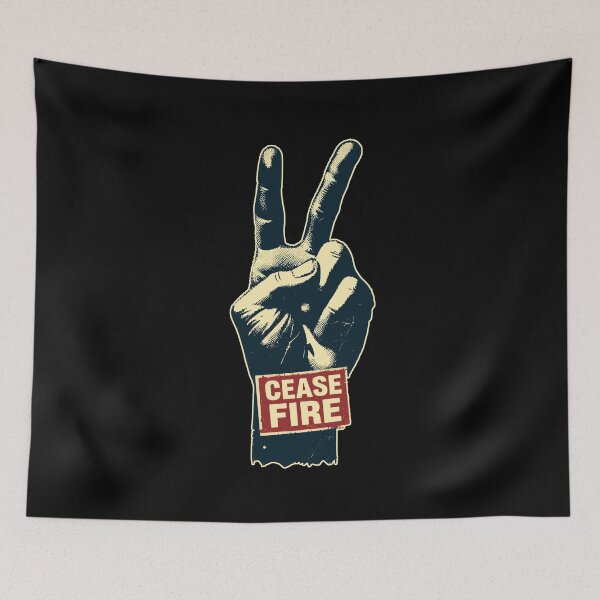 Item preview, Peace and love Ceasefire designed and sold by TomFrontierArt.