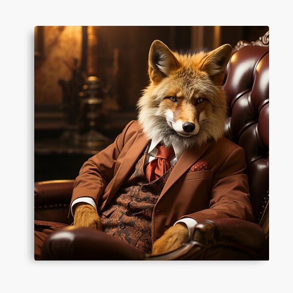 Wolf In Suit Wall Art for Sale