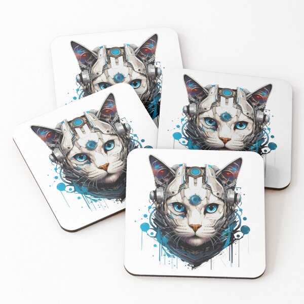 Item preview, Cyborg Cat designed and sold by ZenEvoke.